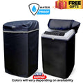 100% Waterproof Washing Machine Cover -Top Loader Automatic / Semi Auto Single Bowl All Brands Supported Durable Oxford Polyester - Washer and Dryer Covers for Sheds, Garages, Balcony, Black 8KG,9KG,10KG,11KG,12KG,13KG,15KG BY HOME ESSENTIALS