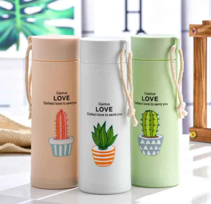 400 ML Water bottles, Sports water bottles Double walled Keeps Easy to carry for Walking Hiking, school water bottle, Multicolor (1 Piece) coffee mug