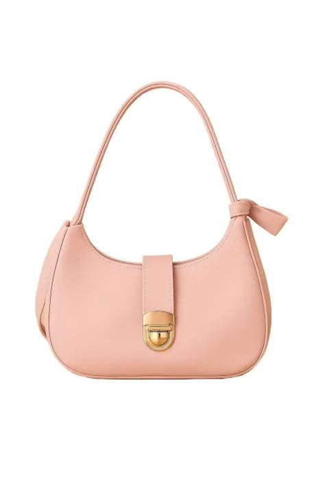 Blue Leather Shoulder Bag for Women