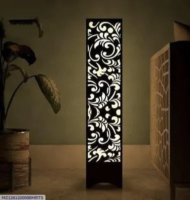Rechargeable Wooden Table Lamp with Laser Cut Design