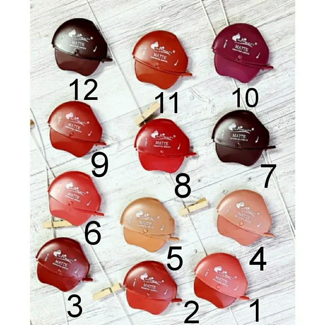 Velvet Matte Lipstick Pack of 6 Shades