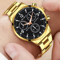Watch Combo Set for Men Stainless Steel Watch and Bracelet Fashion and Luxury Style Multiple Colors