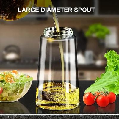 Multicolor Glass Oil Bottle with Sliding Handle