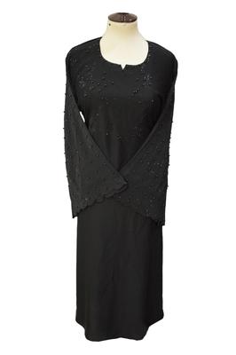 Black Embroidered Nidha Abaya for Daily & Special Wear