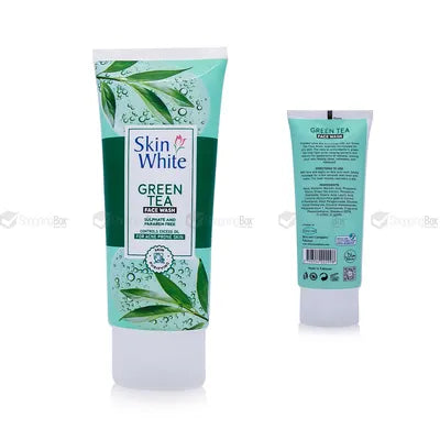 Skin White Face Wash Range - Activated Charcoal, Vitamin C, Rice Milk & Green Tea