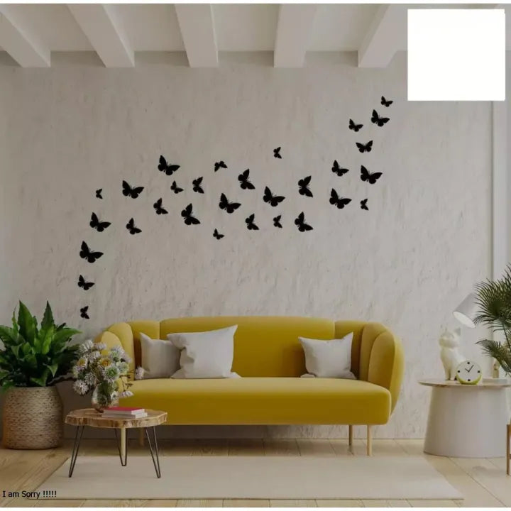 CustomiPack of 30 Wooden Butterflies | 3D Butterfly Wooden Wall Decoration Items for Home, Bedrooms Inspire Kids and Look Decentzed your name Pen and Box ( best gift to send your teacher,father, mother,sister, brother)