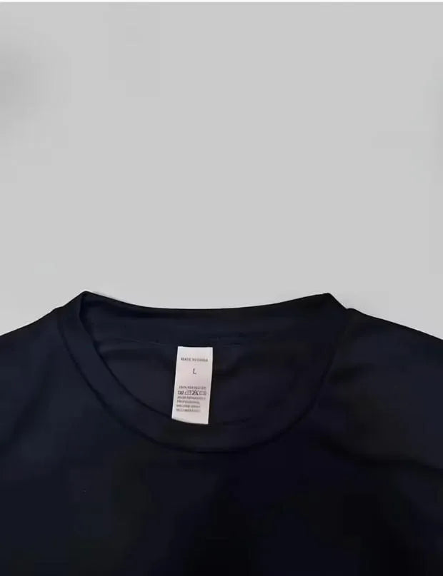 Men Dri Fit Wing Print T-Shirt Blue Slim Fit