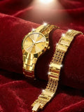 Luxurious Ladies Golden Fashion Watch – 100% Imported Quality Classical Collection Wristwatch for Girls