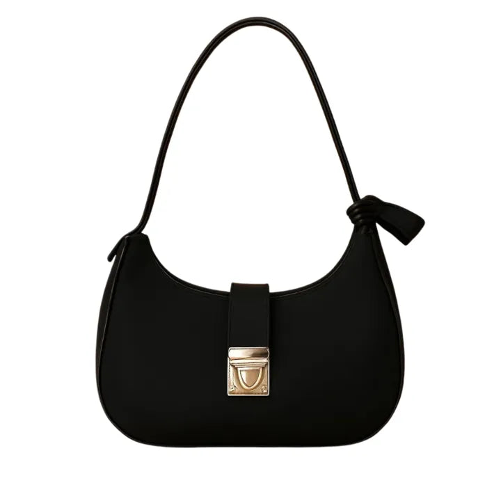 Blue Leather Shoulder Bag for Women