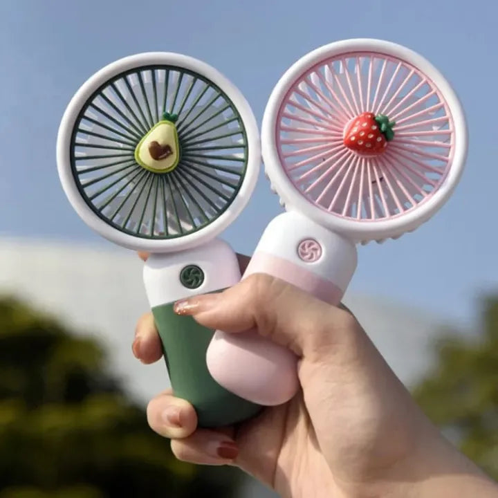 ARSIM Mini Fan Rechargeable /Hanheld Desktop USB Fan Electric Portable Mini Desk Fan for Kids - Rechargeable USB Battery - Handheld Fan with Adjustable Speed - Versatile Usage