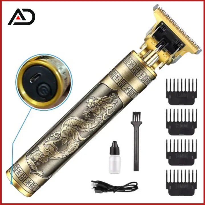T9 Vintage Hair Trimmer For Men | T9 Rechargeable Shaver Machine For Men | Professional Hair Trimming Machine | Hair Trimmer and Shaver For Boys (Metal Body)