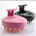 Scalp Massager Brush Pink Black Silicone 3 Pack