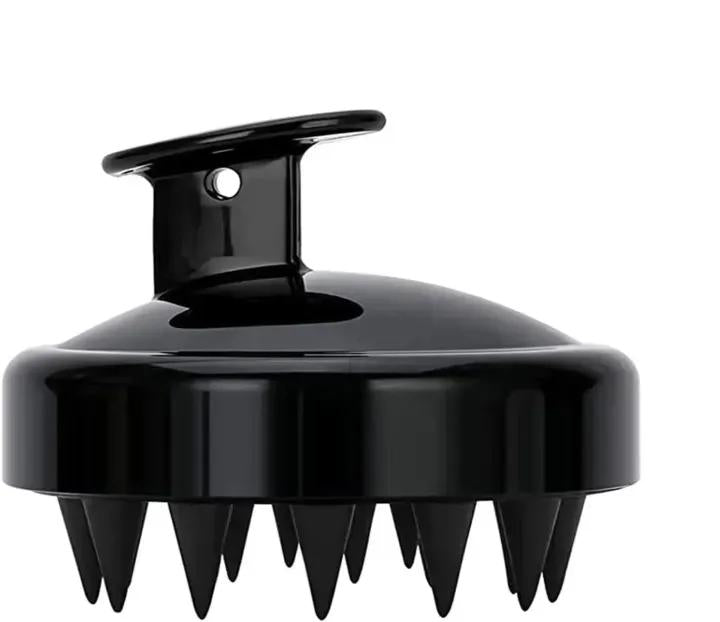 Scalp Massager Brush Pink Black Silicone 3 Pack