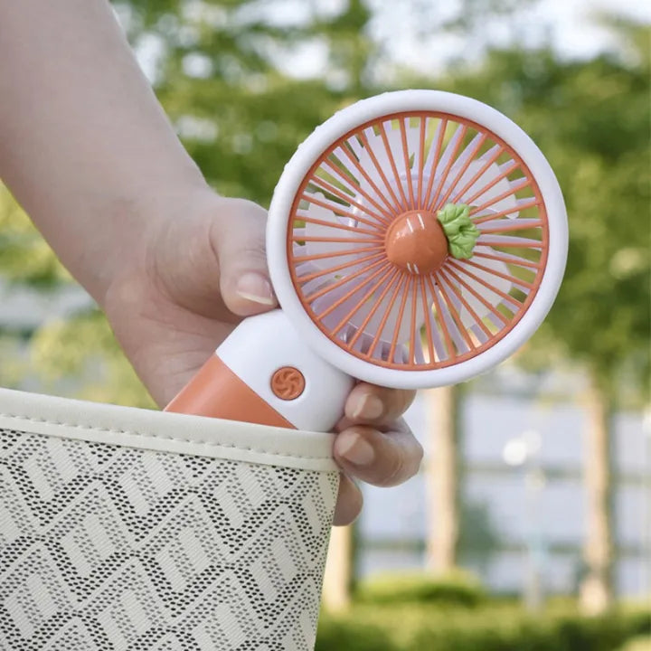 ARSIM Mini Fan Rechargeable /Hanheld Desktop USB Fan Electric Portable Mini Desk Fan for Kids - Rechargeable USB Battery - Handheld Fan with Adjustable Speed - Versatile Usage