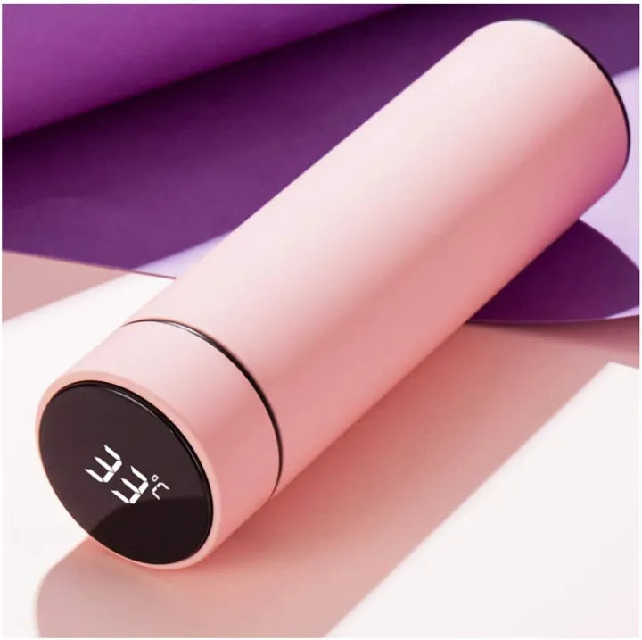 Temperature Stainless Steel Water Bottle with Smart LCD Touch Screen, Double Wall Vacuum Flask, Stay Hot & Cold (Multicolour-500ml) Gym, Gift, Doctor,...