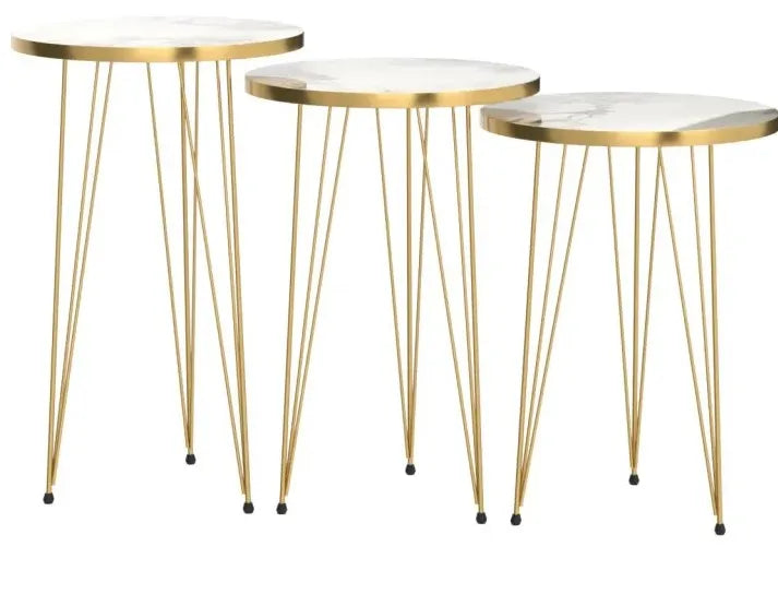 1 Pcs / 2 Pc / Set of 3 Round Coffee table/Side table/ Table for Home/Living room/office /Table by Alhafiz walls/ For...