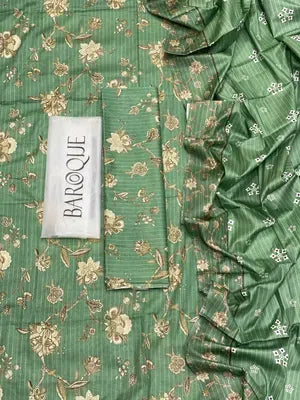 Green Digital Print Lawn 3-Piece Suit for Women