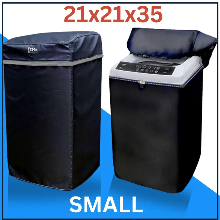 100% Waterproof Washing Machine Cover -Top Loader Automatic / Semi Auto Single Bowl All Brands Supported Durable Oxford Polyester - Washer and Dryer Covers for Sheds, Garages, Balcony, Black 8KG,9KG,10KG,11KG,12KG,13KG,15KG BY HOME ESSENTIALS