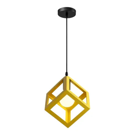 Triangle / Square Cube Shaped Hanging Light , Ceiling Light , Ceiling Lamp, Pendant Lamp, Pendant Light For Home, Office, TV Lounge, Bed Room, Led Light, Led Bulb, Filament Bulb (BULB NOT INCLUDED)