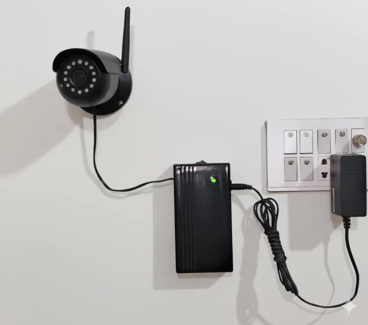 Mini UPS / Power Bank for 12V Cameras | 3–4 Hours Backup | Smart Loadshedding Solution | Compatible with All 12V CCTV & Routers