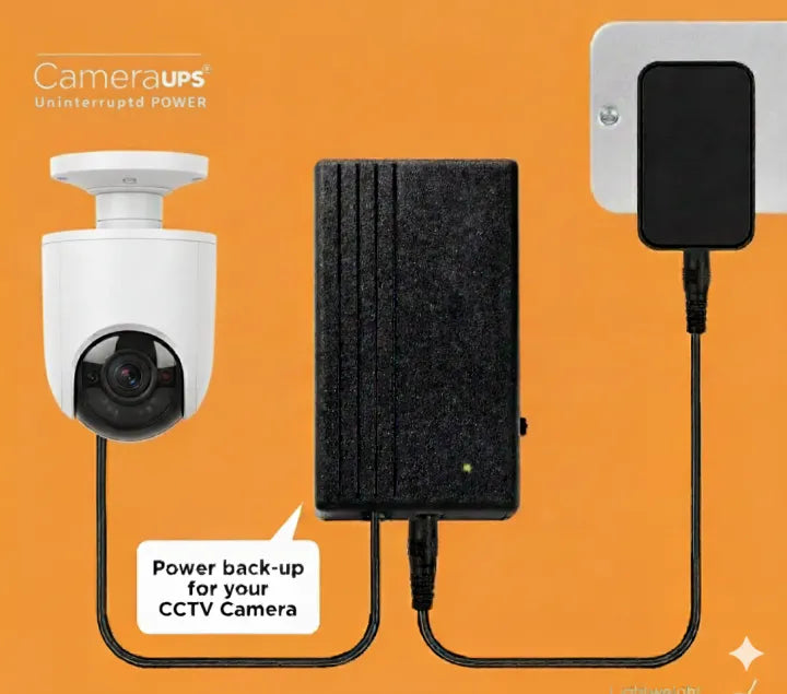 Mini UPS / Power Bank for 12V Cameras | 3–4 Hours Backup | Smart Loadshedding Solution | Compatible with All 12V CCTV & Routers