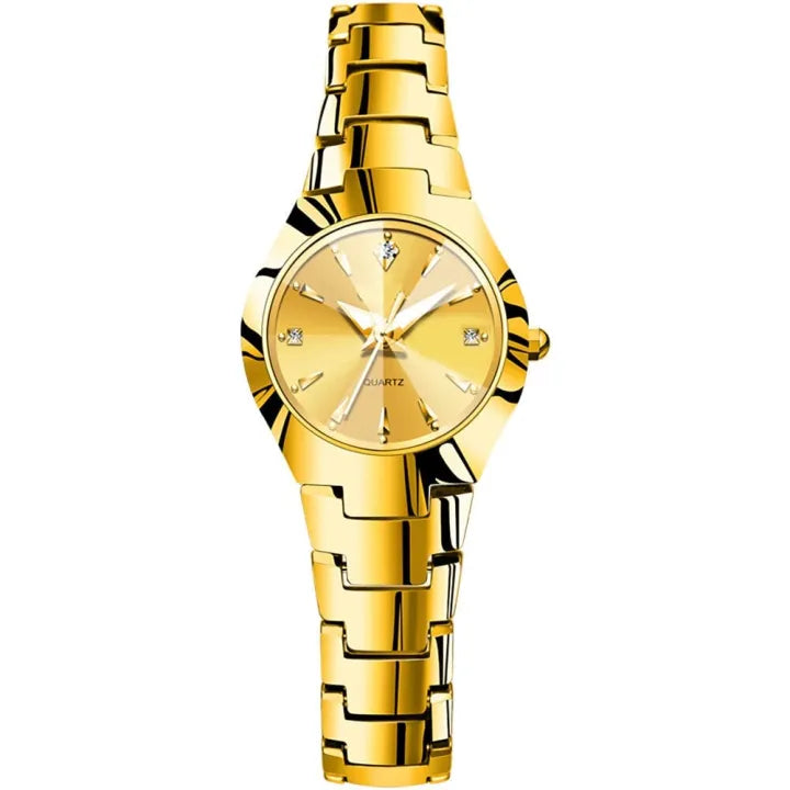 Luxurious Ladies Golden Fashion Watch – 100% Imported Quality Classical Collection Wristwatch for Girls