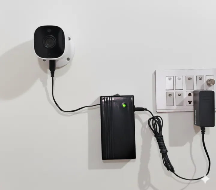 Mini UPS / Power Bank for 12V Cameras | 3–4 Hours Backup | Smart Loadshedding Solution | Compatible with All 12V CCTV & Routers