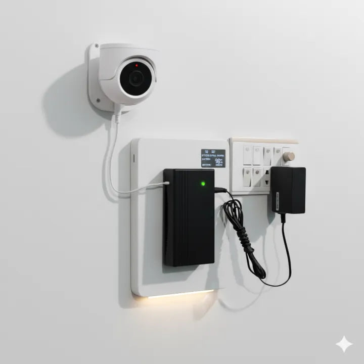 Mini UPS / Power Bank for 12V Cameras | 3–4 Hours Backup | Smart Loadshedding Solution | Compatible with All 12V CCTV & Routers
