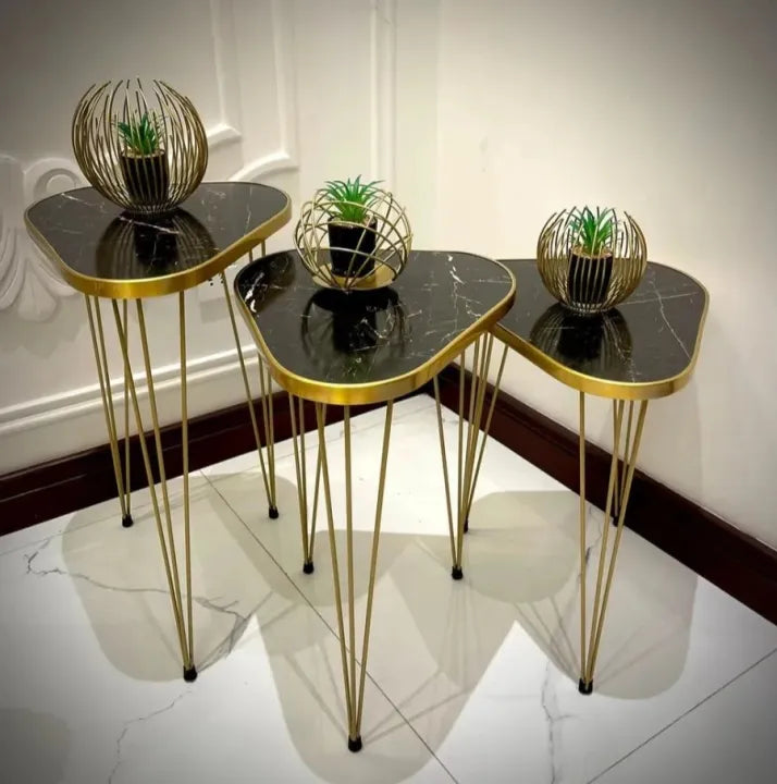 1 Pcs / 2 Pc / Set of 3 Round Coffee table/Side table/ Table for Home/Living room/office /Table by Alhafiz walls/ For...
