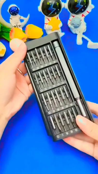 24 in 1 Magnetic Precision Screwdriver Set | Multi-Function Repair Tool Kit for Mobile, Laptop, Watch, Glasses & Electronics | Professional Precision Kit for Repairing | 25 in 1 Screwdriver Kit