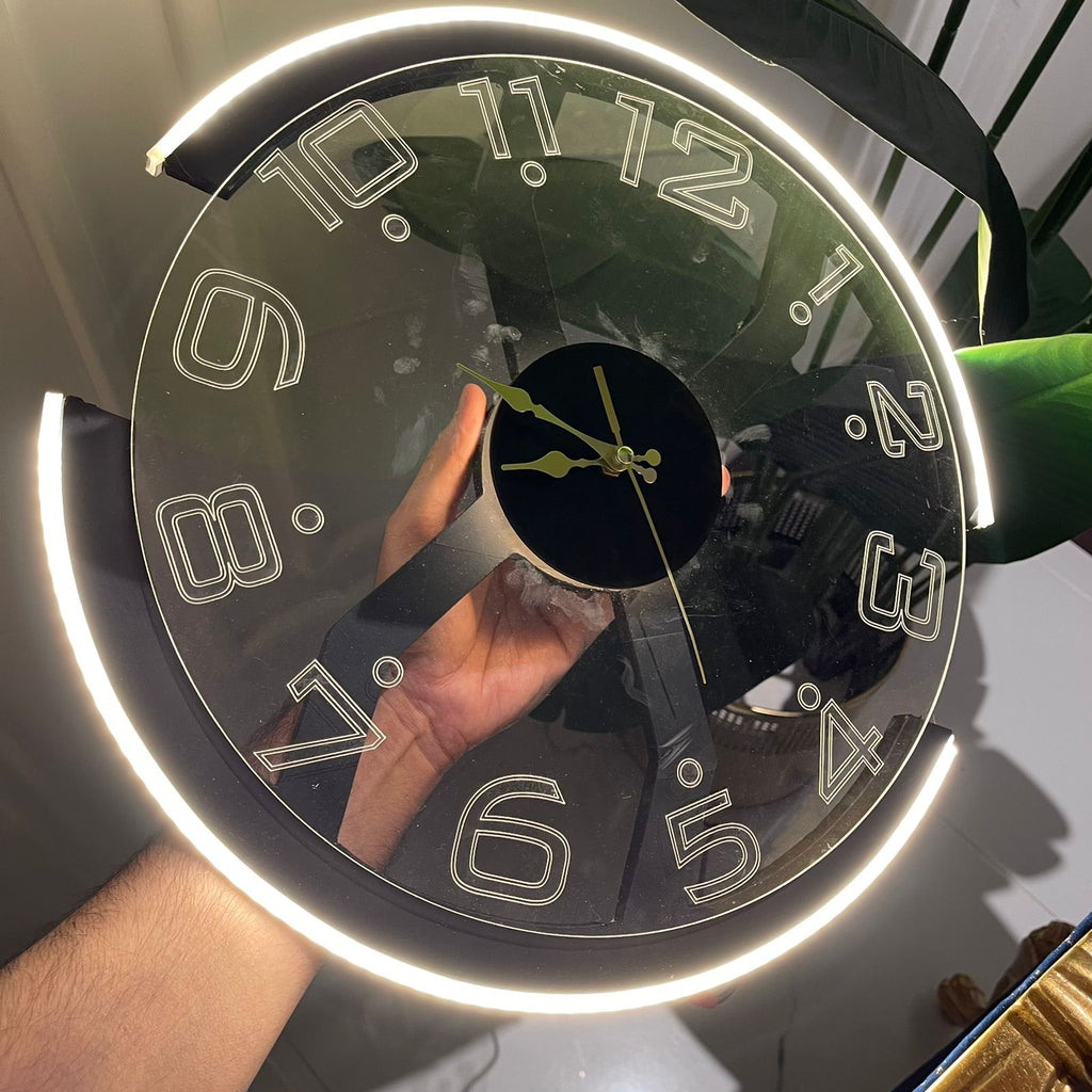 Modern Style Neon X Clock Ambient Light- Azadi sale offer