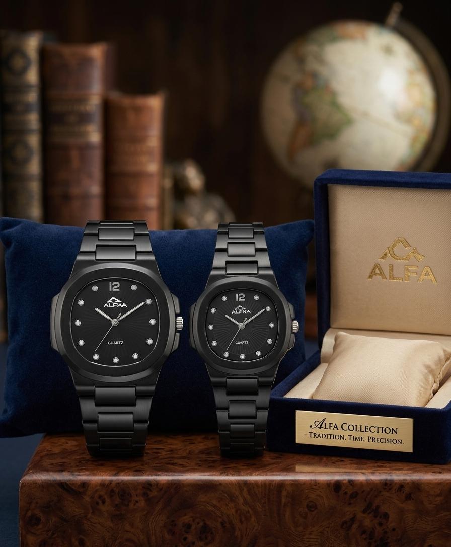 * NEW ARRIVAL * ALPHA WATCH  * COUPLES WATCH  * FINISHING MODEL  * TRENDY LOOK  * ATTRACTIVE COLOURS