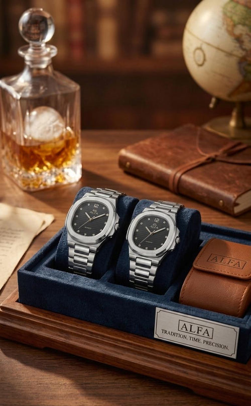 * NEW ARRIVAL * ALPHA WATCH  * COUPLES WATCH  * FINISHING MODEL  * TRENDY LOOK  * ATTRACTIVE COLOURS  WITH BOX