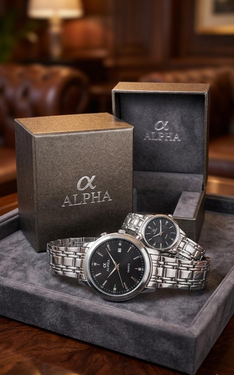 * NEW ARRIVAL * ALPHA WATCH  * COUPLES WATCH  * FINISHING MODEL  * TRENDY LOOK  * ATTRACTIVE COLOURS