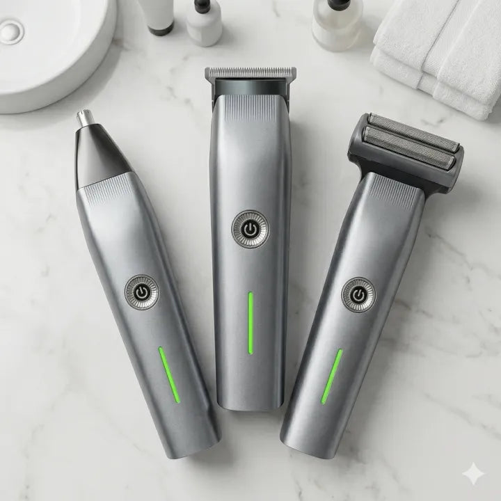 3 In 1 compact size Rechargeable Hair Clipper Shaver beard Styling Hair Removal machine...