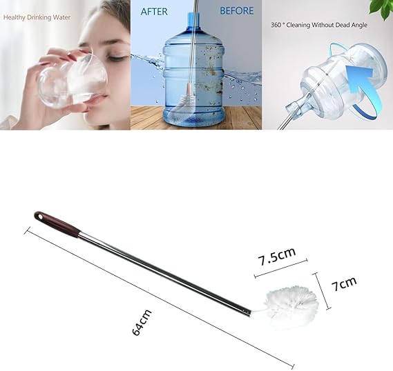 Cleaning Brush For 19 Litre Stainless Steel Rod For Cleaning Water Bottle.
