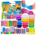 Mumfactory Slime 12 pcs / Glitter 6 bottle / Water Balloons / Orbeez balls / 1 clay mitti pics / 10 icream sticks china matti Jumbo Slime Kit Toys in Rs 299 Box Not Included