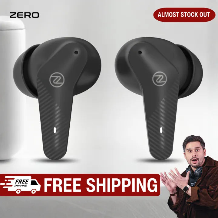 Zero® Gravity Wireless Earbuds | Bluetooth 5.3v Gaming Earbuds | 11mm Base Driver Earbuds | Quad Mic ENC Earbuds for Calling | Noise Cancelling Earbuds | Bluetooth Earbuds for iOS and Android | Best Earbuds for Men and Women