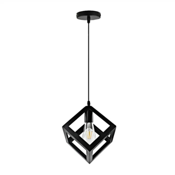 Triangle / Square Cube Shaped Hanging Light , Ceiling Light , Ceiling Lamp, Pendant Lamp, Pendant Light For Home, Office, TV Lounge, Bed Room, Led Light, Led Bulb, Filament Bulb (BULB NOT INCLUDED)
