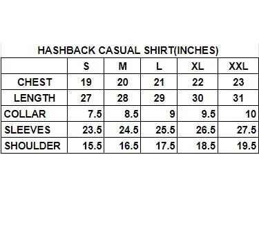 Hashback Casual Shirt for Men - Elevate Your Style with Hashback Casual Shirt, Fashionable, Premium Quality, and Finely Stitched