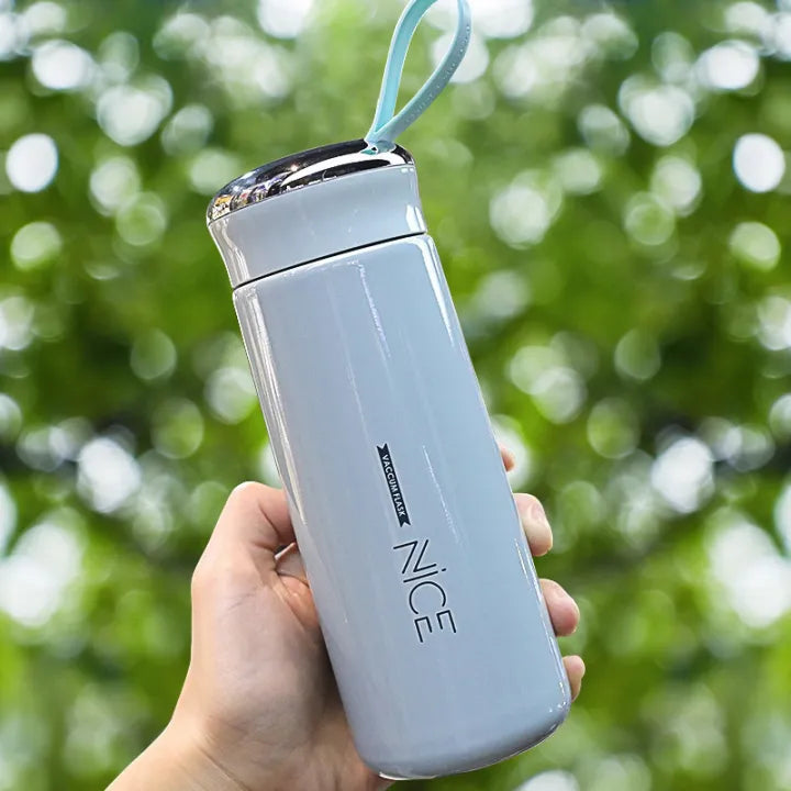 400 ML Water bottles, Sports water bottles Double walled Keeps Easy to carry for Walking Hiking, school water bottle, Multicolor (1 Piece) coffee mug